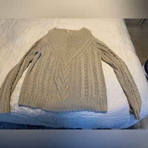 Francesca's Miami Cable Knit Sweater 100% Acrylic